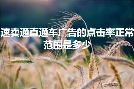 跨境电商知识:速卖通直通车广告的点击率正常范围是多少