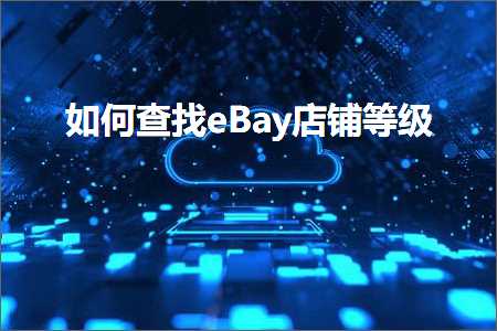 跨境电商知识:如何查找eBay店铺等级